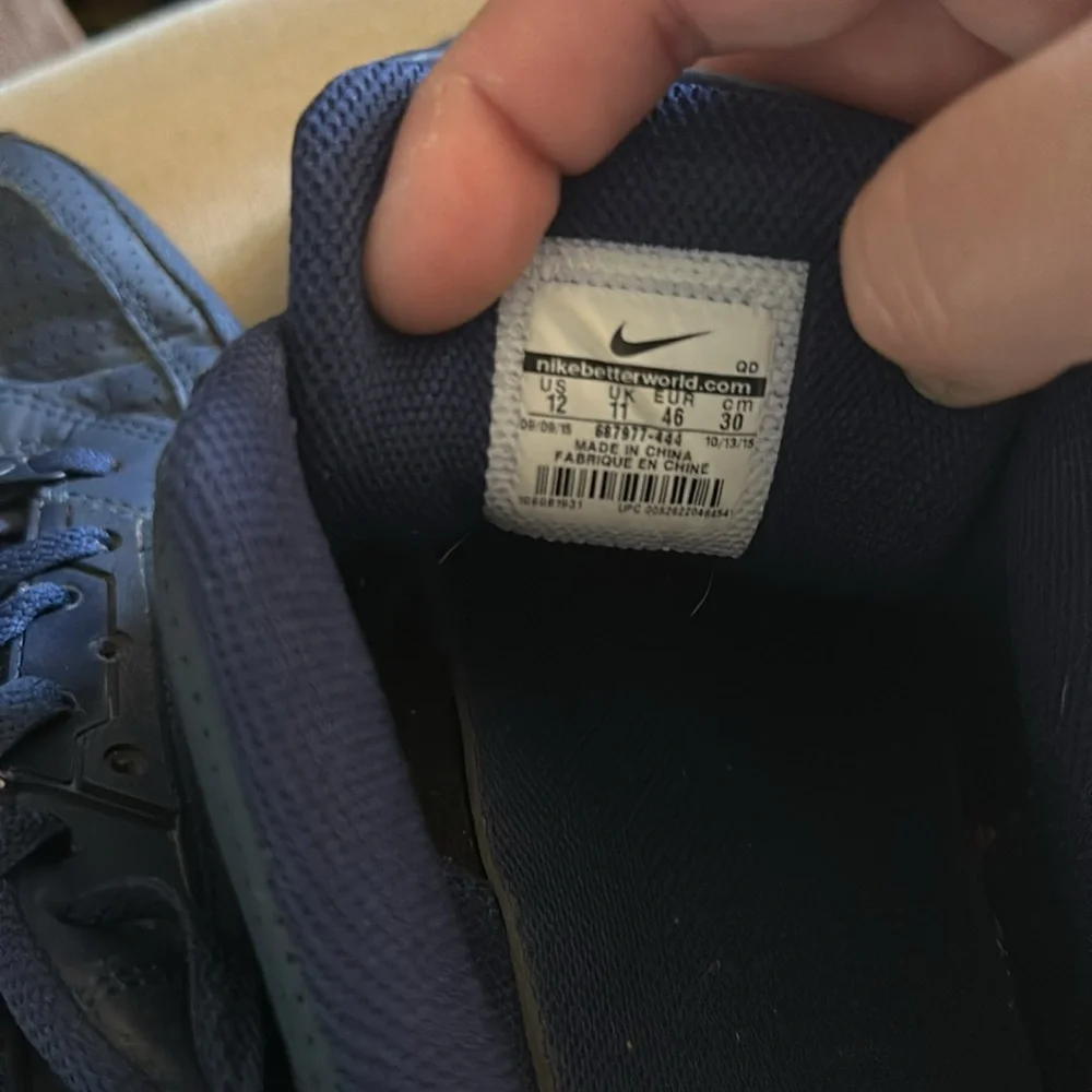 Nike Men’s Air Max LTD 3 Sneakers Midnight Navy (Navy Blue) Size 12